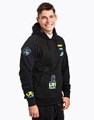 Pánska technická mikina Meatfly Gravel, Black Dakar