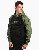Pánska technická mikina Meatfly Gravel, Olive/Black