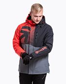 Pánska SNB & SKI bunda Meatfly Shader, Ferrari Red/Dark Grey