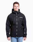 Pánska softshell bunda Meatfly Rasmussen, Logo Black