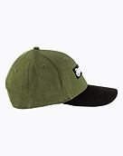 Šiltovka Meatfly Wayne Flexfit, Basic Logo Olive / Black