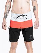 Pánske plavky Meatfly Mitch Boardshorts 21", Red Orange / Black