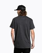 Pánske tričko Meatfly Revital, Black/Charcoal Heather