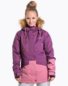 Dámska bunda SNB & SKI bunda Meatfly Athena Premium, Plum/Dusty Rose