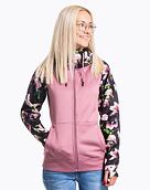 Dámska technická mikina Meatfly Alisha, Magnolia/Dusty Rose