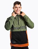 Pánska technická mikina Meatfly Tason, Olive/Black