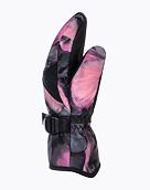 Dámske zimné rukavice Roxy Jetty Girl Mitt, True Black Pansy Pansy Rg