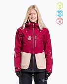Dámska SNB & SKI bunda Meatfly Gaia, Beet Red