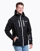 Pánska softshell bunda Meatfly Rasmussen, Morph Black