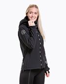 Dámska softshell bunda Meatfly Zaja, Logo Black