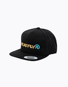 Šiltovka Meatfly Skipper Snapback, Wood / Black