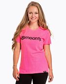 Dámske tričko Meatfly Ladies MF Logo, Neon Pink