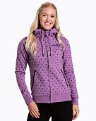Dámska technická mikina Meatfly Omni, Purple Dots