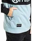 Pánska technická mikina Meatfly Tason, Black/Dusty Mint
