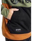 Pánska technická mikina Meatfly Tason, Olive/Black