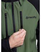 Pánska softshell bunda Meatfly Rasmussen, Forest Green/Black