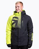 Pánska SNB & SKI bunda Meatfly Shader, Acid Lime/Black