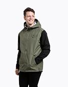 Pánska street bunda Meatfly Finn, Olive/Black