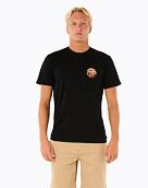 Pánske tričko Rip Curl Wettie Passage Icon, Black