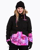 SNB & SKI bunda Meatfly Athena 2, Black Stripe, Universe Pink