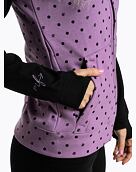 Dámska technická mikina Meatfly Alisha, Purple Dots / Black
