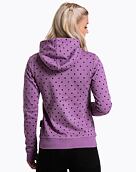 Dámska technická mikina Meatfly Omni, Purple Dots