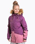 Dámska bunda SNB & SKI bunda Meatfly Athena Premium, Plum/Dusty Rose