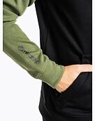 Pánska technická mikina Meatfly Gravel, Olive/Black