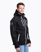 Pánska softshell bunda Meatfly Rasmussen, Morph Black