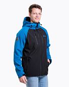 Pánska softshell bunda Meatfly Rasmussen, Ocean Blue/Black