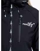 Dámska softshell bunda Meatfly Zaja, Logo Black