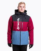 Pánska SNB & SKI bunda Meatfly Manifold, Beet Red/Slate Blue