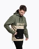 Pánska street bunda Meatfly Garen, Olive/Deep Sand