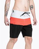 Pánske plavky Meatfly Mitch Boardshorts 21", Red Orange / Black