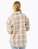 Dámska bunda Rip Curl High Tide Soft Flannel, Bone