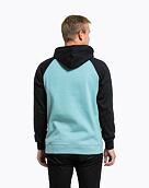 Pánska technická mikina Meatfly Gravel, Black / Dusty Mint
