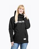Dámska softshell bunda Meatfly Alita, Black/White