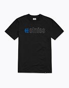Pánske tričko Etnies Ecorp Tee, Black/Blue/White