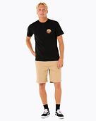 Pánske tričko Rip Curl Wettie Passage Icon, Black