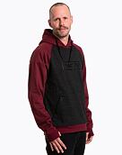 Pánska technická mikina Meatfly Gravel, Wine / Black Heather
