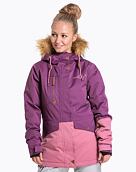 Dámska bunda SNB & SKI bunda Meatfly Athena Premium, Plum/Dusty Rose