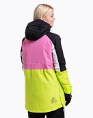 Dámska bunda SNB & SKI Meatfly Aiko, Acid Lime/Hot Pink