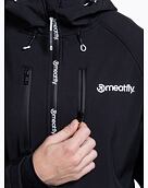 Pánska softshell bunda Meatfly Rasmussen, Logo Black