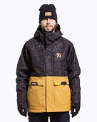 Pánska SNB & SKI bunda Meatfly Vertigo, Wood/Morph Black
