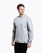 Pánska mikina Meatfly Luke Crewneck, Grey Heather