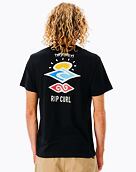 Pánske tričko Rip Curl Search Icon, Black