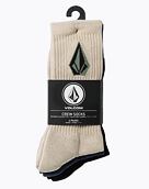 Ponožky Volcom Full Stone Mix, Pale Khaki, Triple