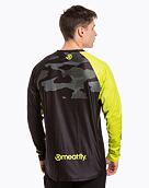 Pánsky bike dres Meatfly Liam, Safety Yellow/Black