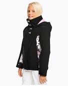 Dámska zimná bunda Roxy Galaxy Girl, True Black Blurry Flower