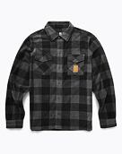 Pánska košeľa Etnies Woodsman Fleece, Charcoal